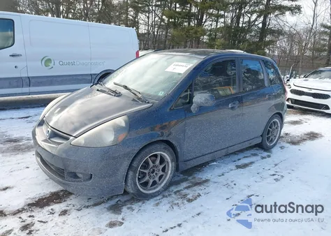 2007 Honda Fit Sport from USA, damaged, VIN JHMGD386X7S046624